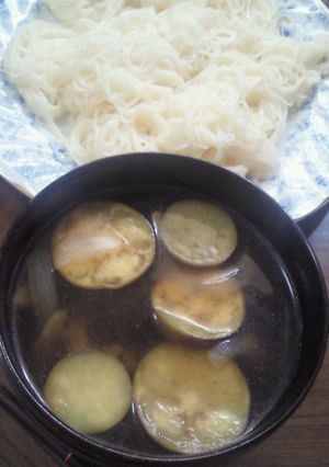 そうめん＊ナスのつけつゆ-レシピのメイン写真