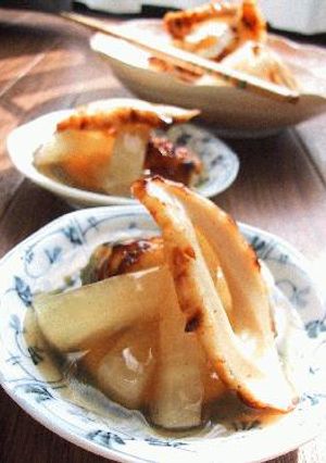 焼き竹輪と大根の薄くず煮。-レシピのメイン写真