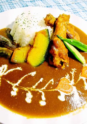 骨付きチキンと夏野菜のカレー-レシピのメイン写真