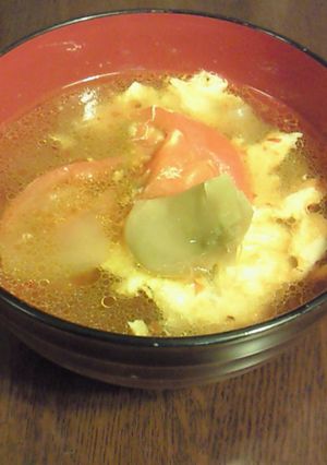 トマトと卵とザーサイのスープ-レシピのメイン写真