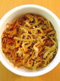 お母さんの味☆細切り大根の煮物-レシピのメイン写真