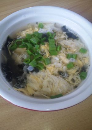 ダシダで海苔たまごスープ-レシピのメイン写真