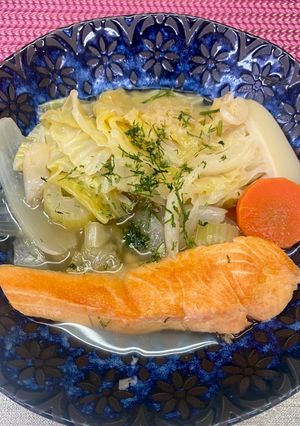 炊飯器で楽に栄養補給鮭とキャベツのブレゼ-レシピのメイン写真