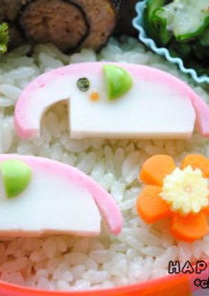 簡単デコおかず★かまぼこでぞうさん-レシピのメイン写真