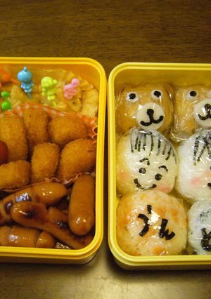 おいなりさんでクマさん!運動会弁当♪-レシピのメイン写真
