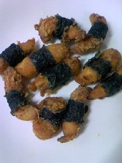 ササミの磯辺揚げ(海苔巻き揚げ)-レシピのメイン写真