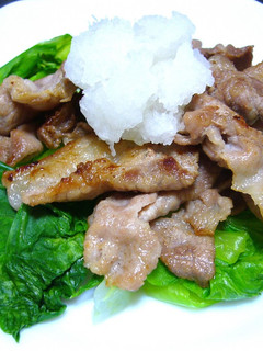 豚肉&チンゲン菜のおろしポン酢かけ-レシピのメイン写真