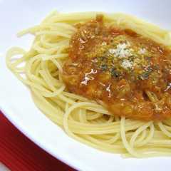 รูปของ チーズがとろ～りミートソースパスタ