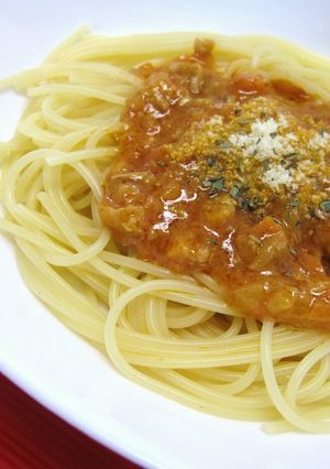 チーズがとろ~りミートソースパスタ-レシピのメイン写真