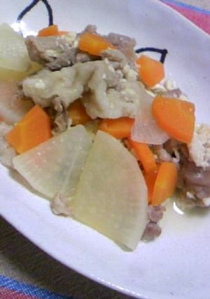 大根☆豚肉☆お豆腐煮-レシピのメイン写真