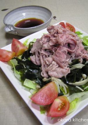 長野野菜ときのこの 和風ピンしゃぶサラダ-レシピのメイン写真