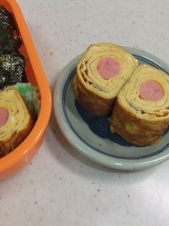 ◆ウインナー巻き巻き卵焼き◆-レシピのメイン写真