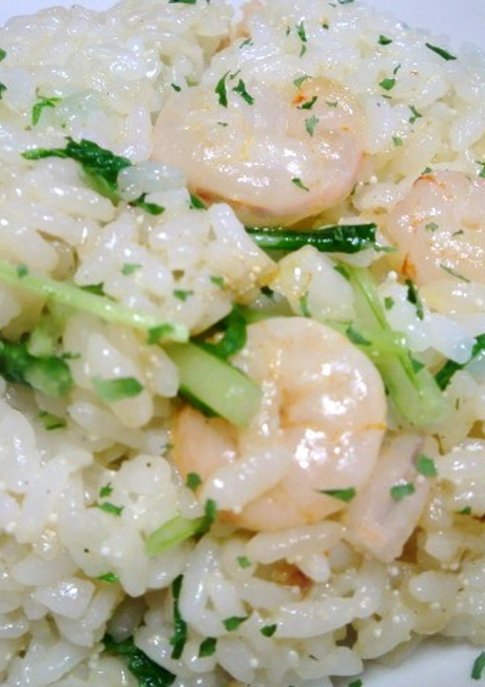 海老と水菜の明太マヨ炒飯-レシピのメイン写真