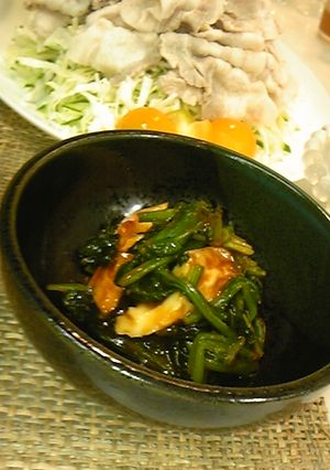 ほうれん草とちくわの味噌あえ♪-レシピのメイン写真