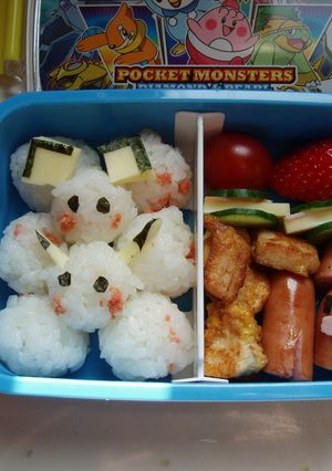 ピカチュウ&ピチューおにぎり弁当-レシピのメイン写真