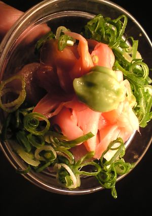 マグロとガリの葱醤油わさび和え-レシピのメイン写真