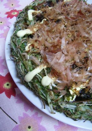 具は水菜だけですが何か？？お好み焼き風⑪-レシピのメイン写真