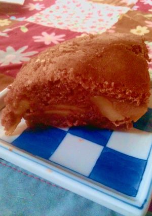 簡単炊飯器ホットケーキ・りんご＆ココア味-レシピのメイン写真