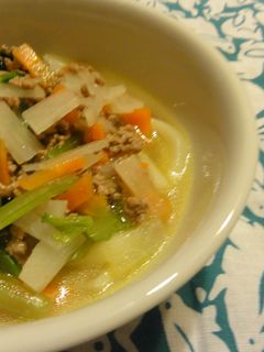 犬ごはん「野菜のあんかけうどん」-レシピのメイン写真
