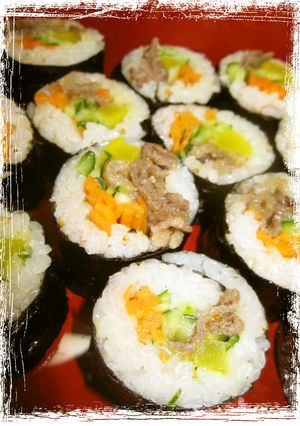 ☆韓国海苔巻＠基本のキムパ(◔‿◔)☆-レシピのメイン写真