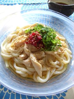 梅シソささみの冷やしうどん-レシピのメイン写真