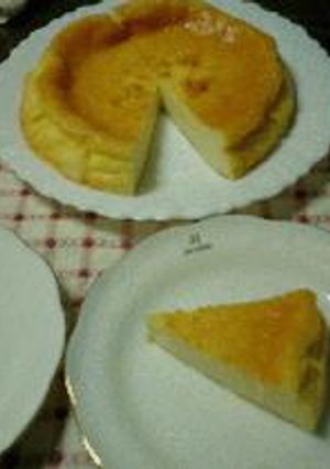 子供と一緒にチーズケーキ（スフレ風）-レシピのメイン写真