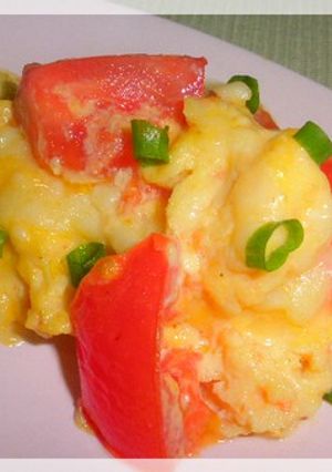 トマトと卵のチーズ炒め-レシピのメイン写真