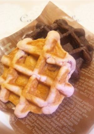 ＊ラズベリー＆クランベリーワッフル＊-レシピのメイン写真