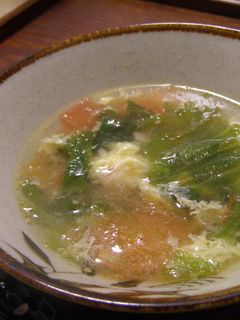 トマトとレタスの中華スープ♫-レシピのメイン写真