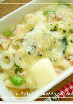 ＊カニかまと枝豆のマカロニグラタン＊-レシピのメイン写真