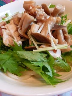 さっぱり!梅しめじ冷うどん-レシピのメイン写真