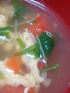 水菜とトマトのスープ★-レシピのメイン写真