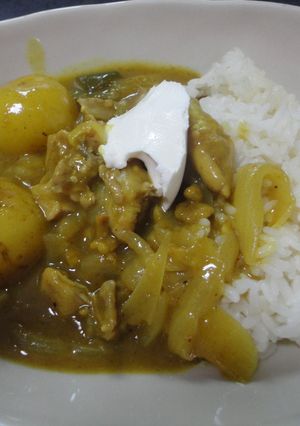 鶏油でチキンカレー-レシピのメイン写真