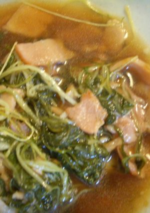 水菜とベーコンのポン酢炒め-レシピのメイン写真