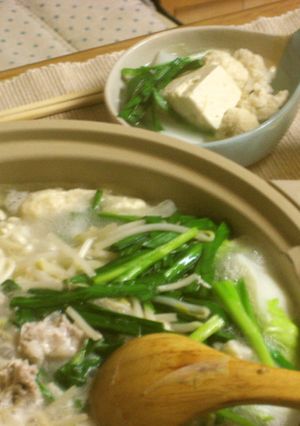 ふわふわ鶏団子の塩ちゃんこ鍋-レシピのメイン写真
