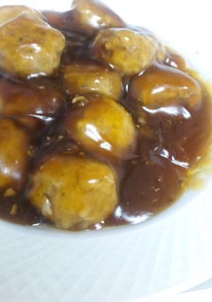 美味☆ふわっふわ肉団子の甘酢あんかけ♪-レシピのメイン写真