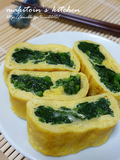 お弁当の…「ほうれん草とチーズの卵焼き」-レシピのメイン写真