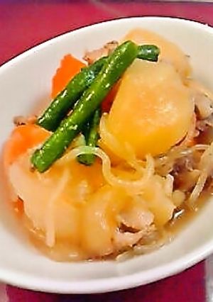 炊飯器で手間ナシ☆簡単肉じゃが！-レシピのメイン写真