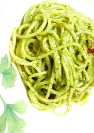 青シソのジェノベーゼソース☆スパゲティー-レシピのメイン写真