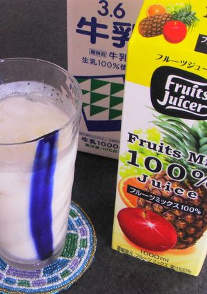 フルーツMIX１００％ミルク-レシピのメイン写真