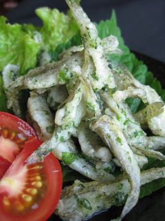 ハゼの磯辺揚げ ハゼとアオサの天ぷら-レシピのメイン写真