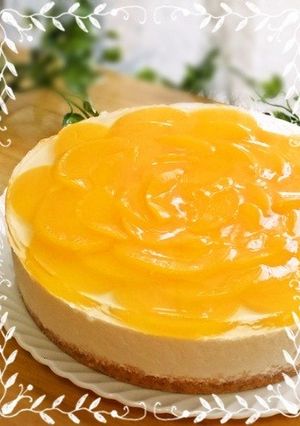 桃缶で✿桃のムースケーキ✿-レシピのメイン写真