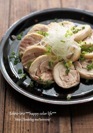 時短！！電子レンジde塩鶏チャーシュー♪-レシピのメイン写真