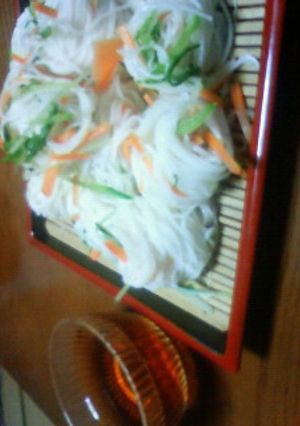 鮮やかカラフル冷そうめん（冷や麦）-レシピのメイン写真