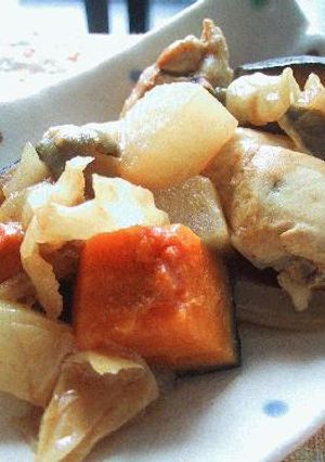 ぶつ切り鶏と野菜のカレー煮。-レシピのメイン写真