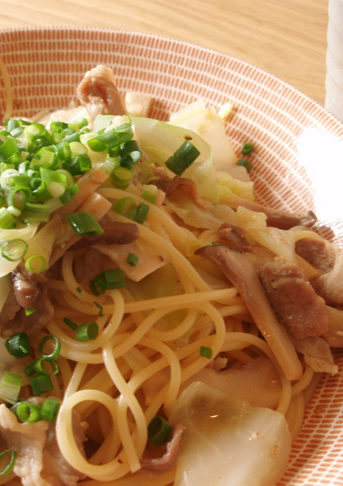 豚肉とエリンギの和風スパゲッティ。-レシピのメイン写真