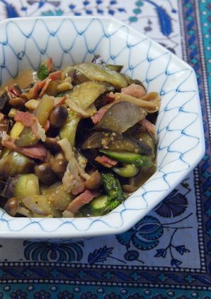 ベーコン味噌de茄子炒め-レシピのメイン写真