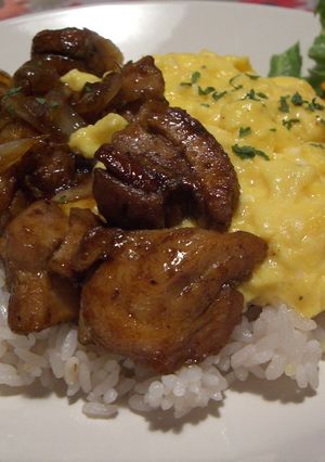 カフェめし風？バルサミコチキンの親子丼！-レシピのメイン写真