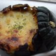 カボチャの丸ごとグラタン