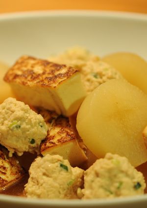 大根と鶏団子と焼き豆腐のさっぱり煮-レシピのメイン写真